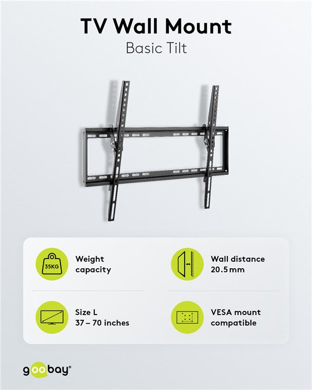 GOOBAY TV Wall Mount Basic TILT (L) for TVs from 37" to 70"