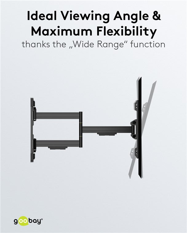 GOOBAY TV Wall Mount Pro Full Motion L Wide Range (37-70 Inch)