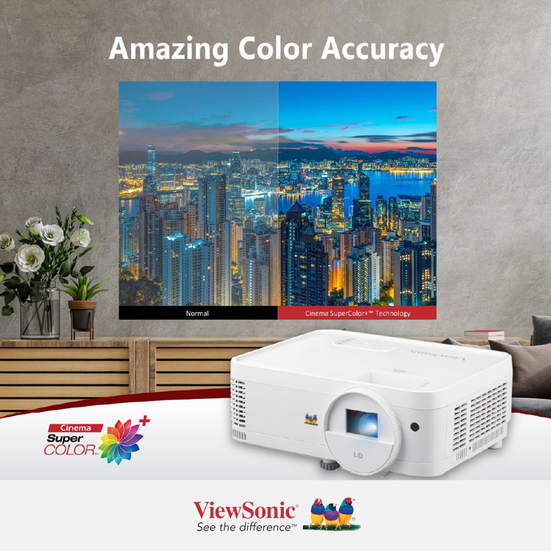VIEWSONIC LS500WHE 3,000 ANSI Lumens WXGA LED Business/Education Projector - 1280 x 800 Resolution, 1.55-1.70 Throw Ratio