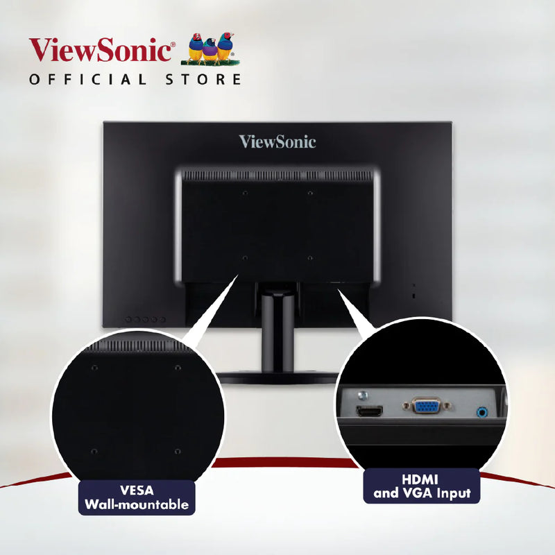 VIEWSONIC VA2432-MHD 24” IPS Monitor Featuring Display Port, HDMI and Speakers