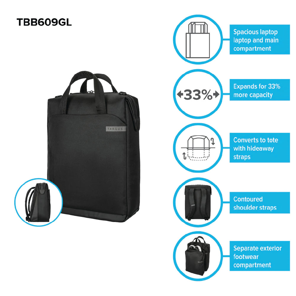 Targus 15–16” Work+™ Convertible Daypack ‘21