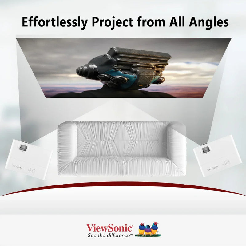 VIEWSONIC PX749-4K 4,000 ANSI Lumens 4.2ms 240Hz USB-C 4K Home Projector Designed for Xbox