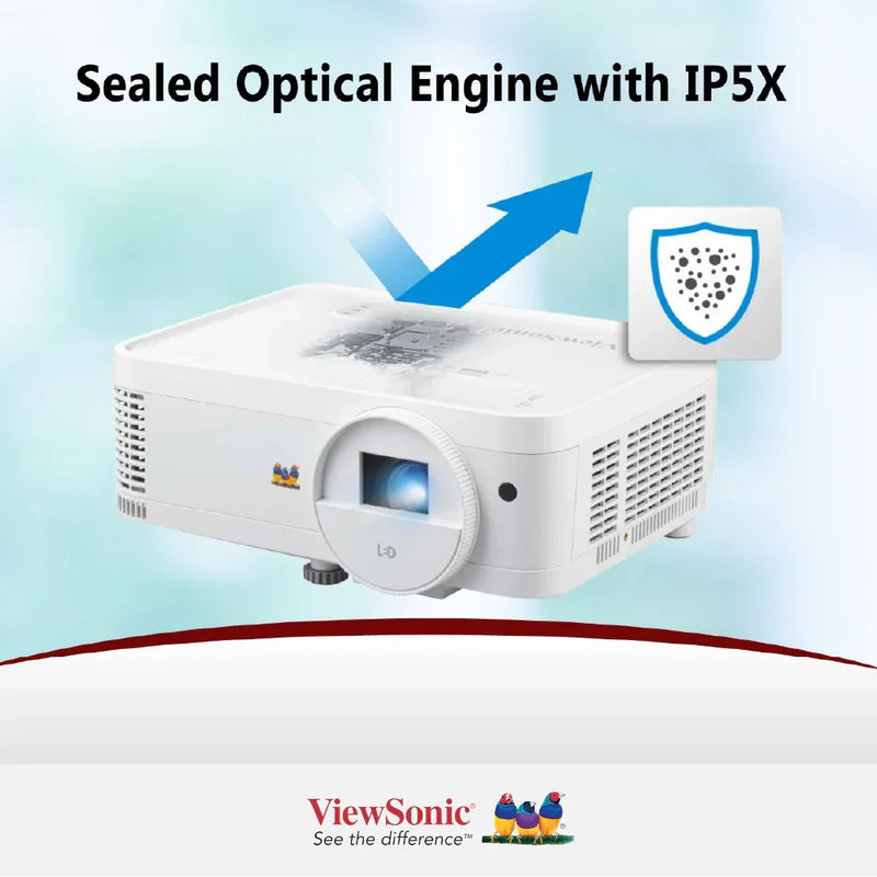 VIEWSONIC LS500WHE 3,000 ANSI Lumens WXGA LED Business/Education Projector - 1280 x 800 Resolution, 1.55-1.70 Throw Ratio