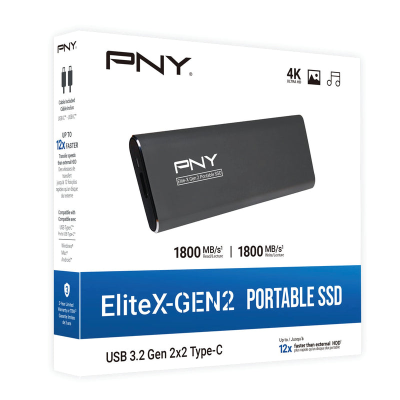 PNY Elite-X USB 3.2 Gen 2x2 Portable SSD