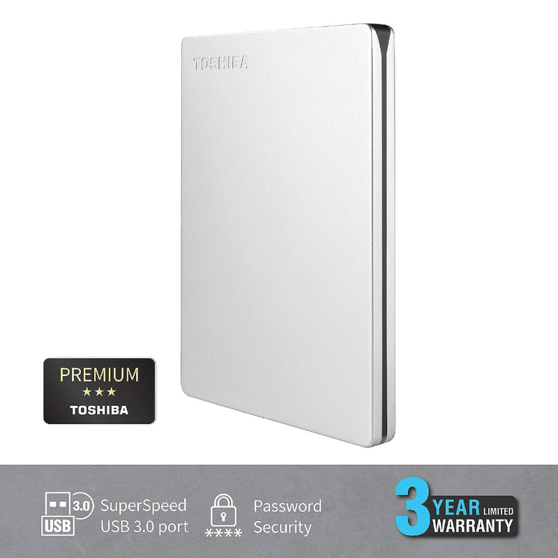 TOSHIBA Canvio Slim Portable External Hard Drive