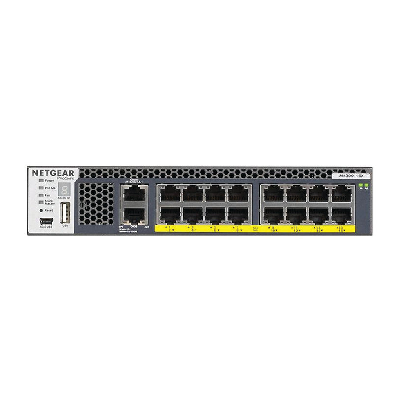 NETGEAR XSM4316PB 16-Port Fully Managed Switch M4300-16X - with 16 x PoE+@ 500W