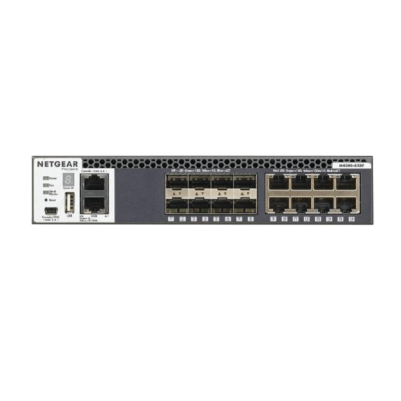 NETGEAR XSM4316S 16-Port Fully Managed Switch M4300-8X8F, 16x10G, 8x10GBASE-T