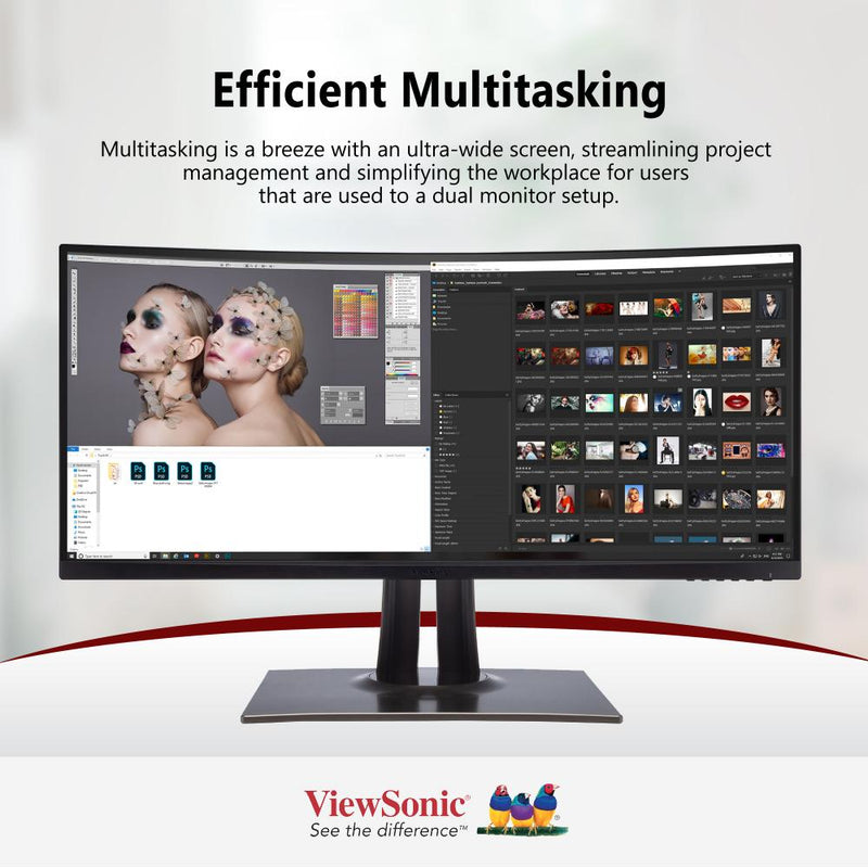 VIEWSONIC VP3481 34" 100% sRGB Ergonomic Professional Monitor