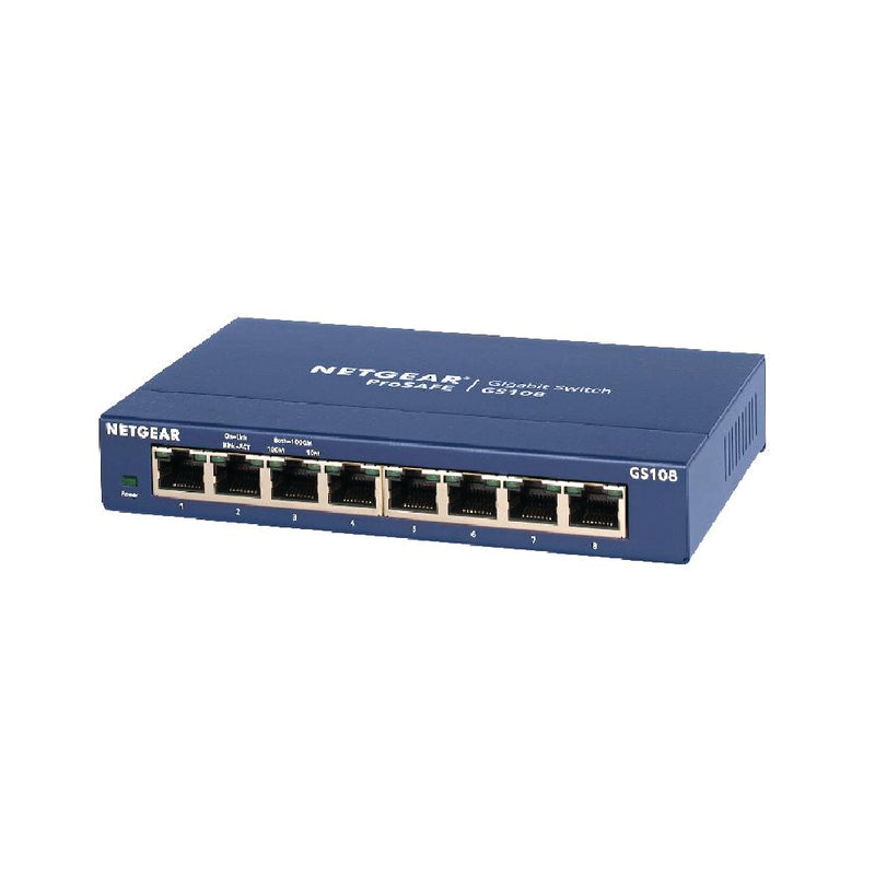 NETGEAR ProSafe™ 8-Port Gigabit Unmanaged Desktop Switch (GS108GE)