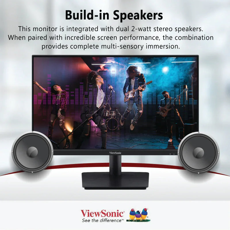 VIEWSONIC VA2409-MHU 24” Full HD Monitor - 1920 x 1080, 75 Hz, USB-C