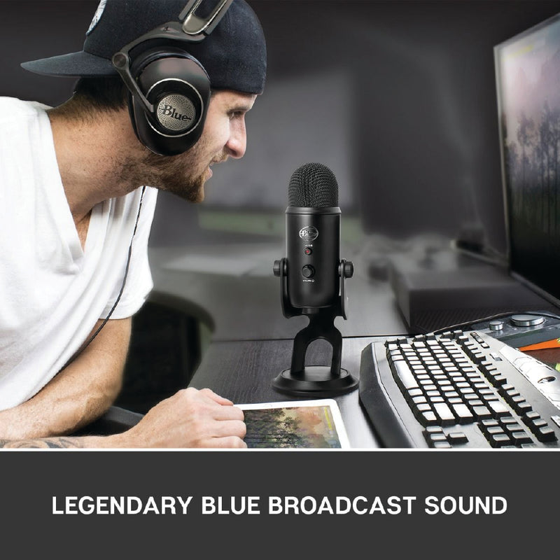LOGITECH G YETI Premium Multi-Pattern USB Microphone with Blue VO!CE