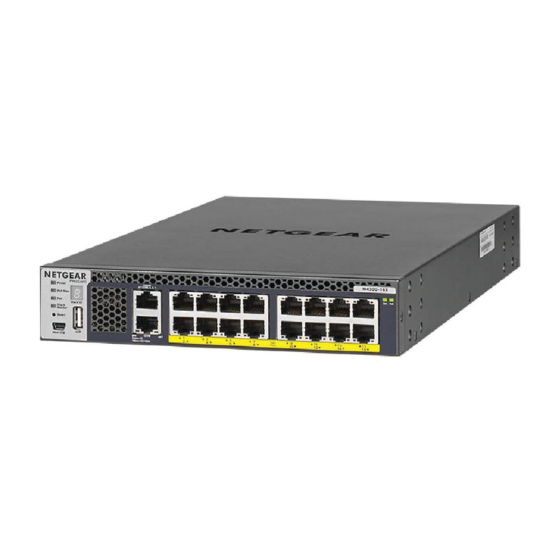 NETGEAR XSM4316PB 16-Port Fully Managed Switch M4300-16X - with 16 x PoE+@ 500W