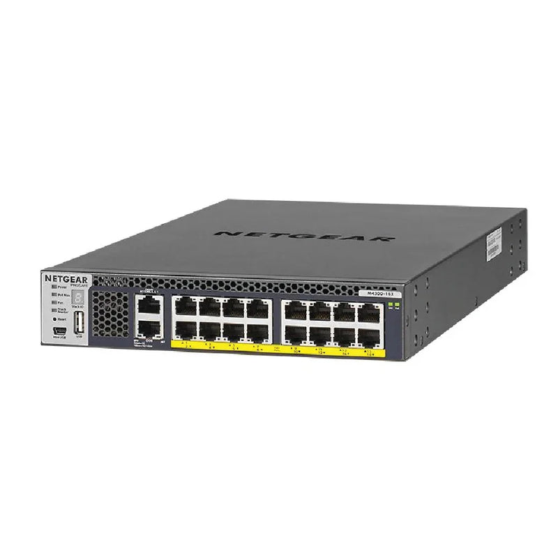 NETGEAR XSM4316PB 16-Port Fully Managed Switch M4300-16X - with 16 x PoE+@ 500W