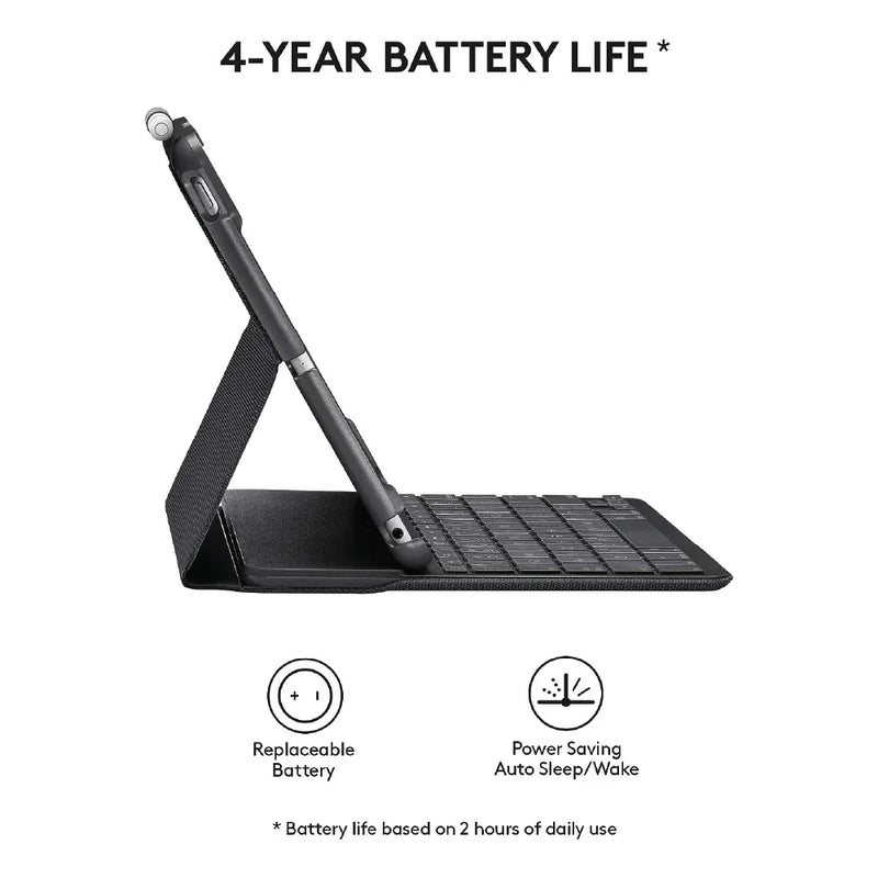 LOGITECH SLIM FOLIO with Pencil Holder for iPad