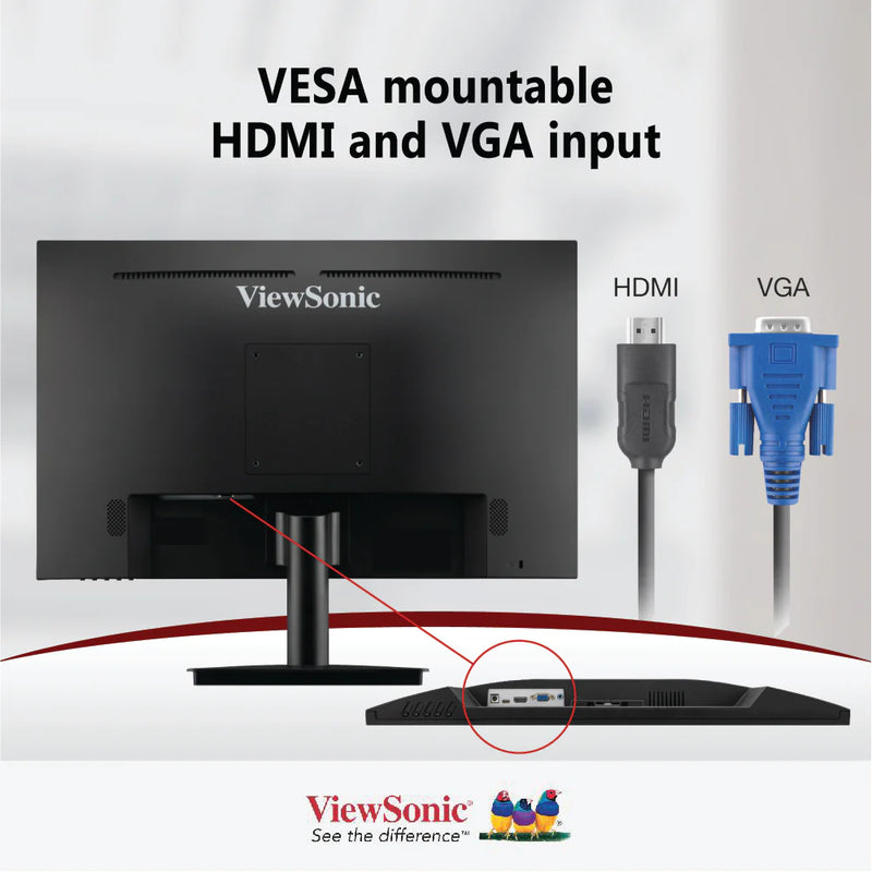 VIEWSONIC VA2409-MHU 24” Full HD Monitor - 1920 x 1080, 75 Hz, USB-C