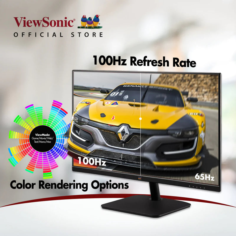 VIEWSONIC VA2432-MHD 24” IPS Monitor Featuring Display Port, HDMI and Speakers