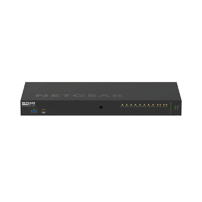 NETGEAR GSM42124UX AV Line M4250-10G2XF-PoE++ 8x1G Utra90 PoE++ 802.3bt 720W 2x1G and 2xSFP+ Managed Switch
