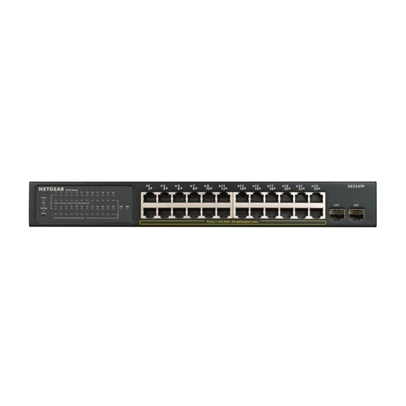 NETGEAR GS324TP 26-Port Gigabit Ethernet Smart Managed Pro PoE Switch