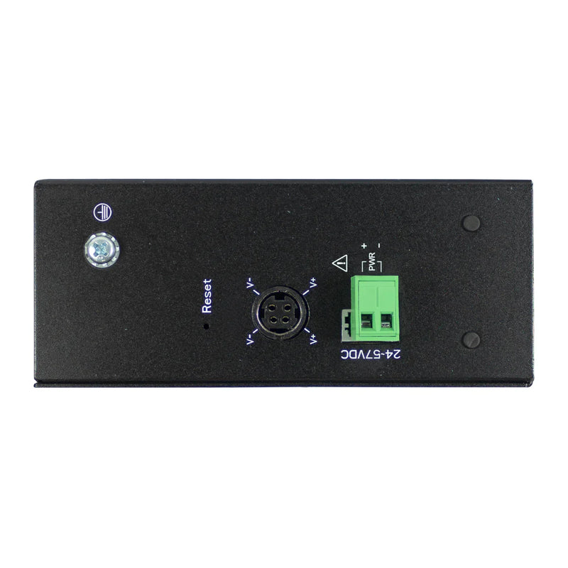 VOLKTEK IEN-8205P-24V 4 Ports GbE Unmanaged PoE+ Switch with 1 RJ45 Port