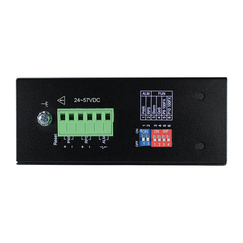 VOLKTEK IEN-8428P-24V 8 Ports GbE Unmanaged PoE+ Switch with 2 SFP Ports