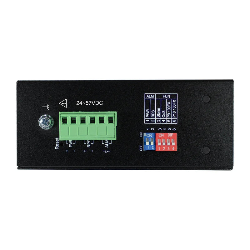 VOLKTEK IEN-8428P-24V 8 Ports GbE Unmanaged PoE+ Switch with 2 SFP Ports