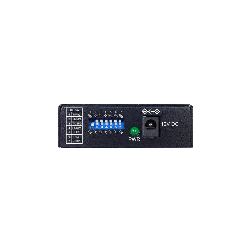 VOLKTEK NXF-742TS-20 Enhanced 10/100BASE-TX to 100BASE-FX Single Fiber Media Converter, 20km WDM TX 1310nm/RX 1550nm Transmitter