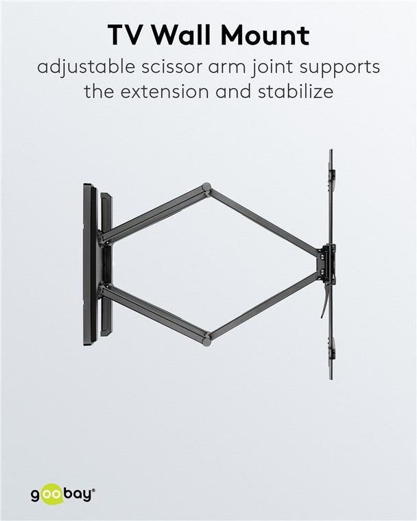 GOOBAY TV Wall Mount Pro Full Motion L Wide Range (37-70 Inch)