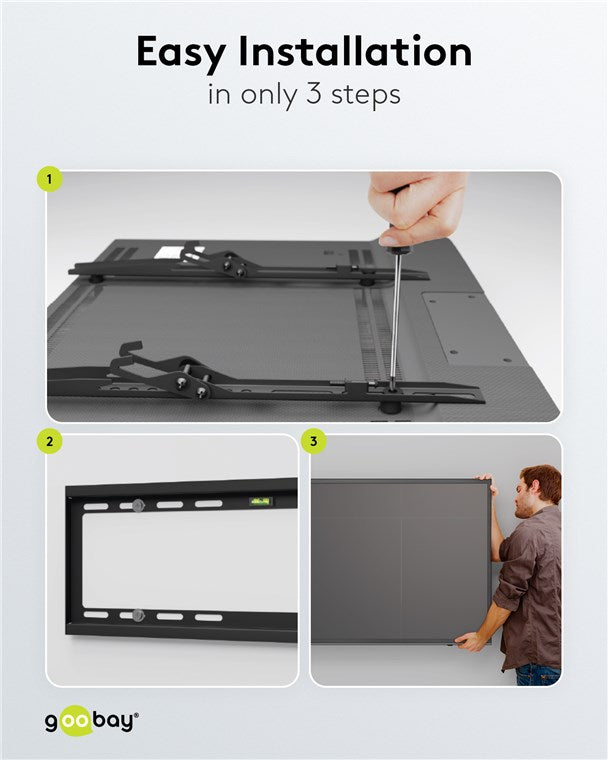 GOOBAY TV Wall Mount Basic TILT (XL) for TVs from 43" to 100"