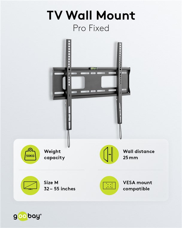 GOOBAY TV Wall Mount Pro Fixed M (32-55 Inch)