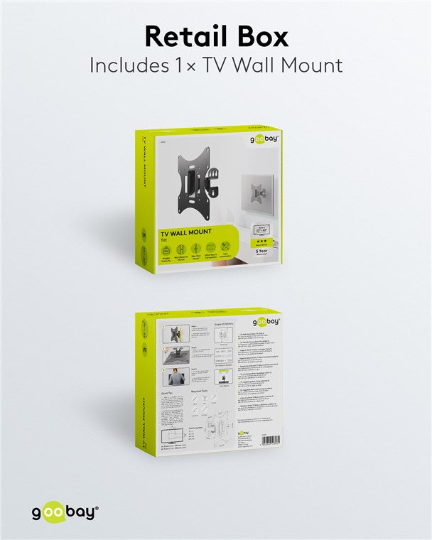 GOOBAY TV Wall Mount Basic Tilt S (23-42 Inch)