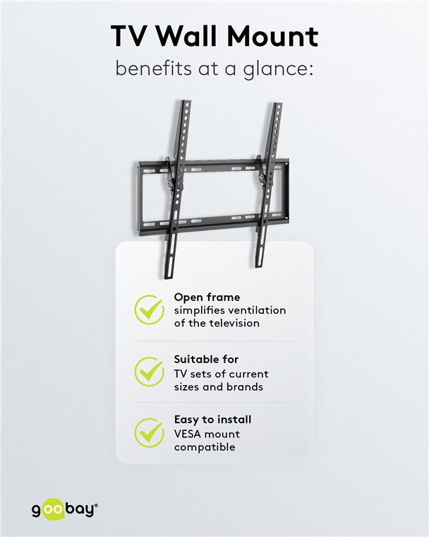 GOOBAY TV Wall Mount Basic TILT (M) for TVs from 32" to 55"