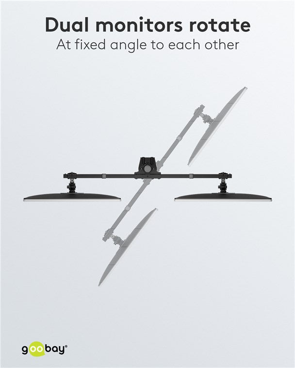GOOBAY Double Monitor Mount Fix (17-32 Inch)