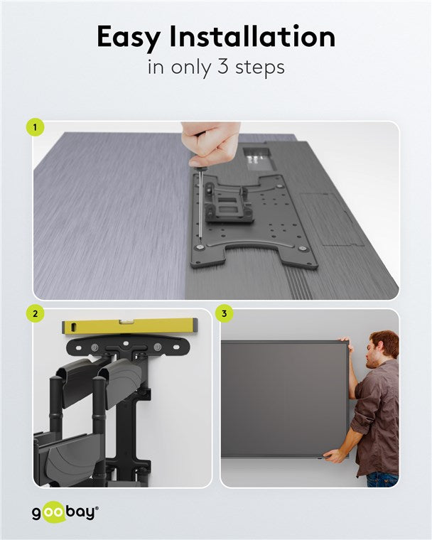 GOOBAY TV Wall mount OLED FULLMOTION (L) for TVs from 37" to 70"