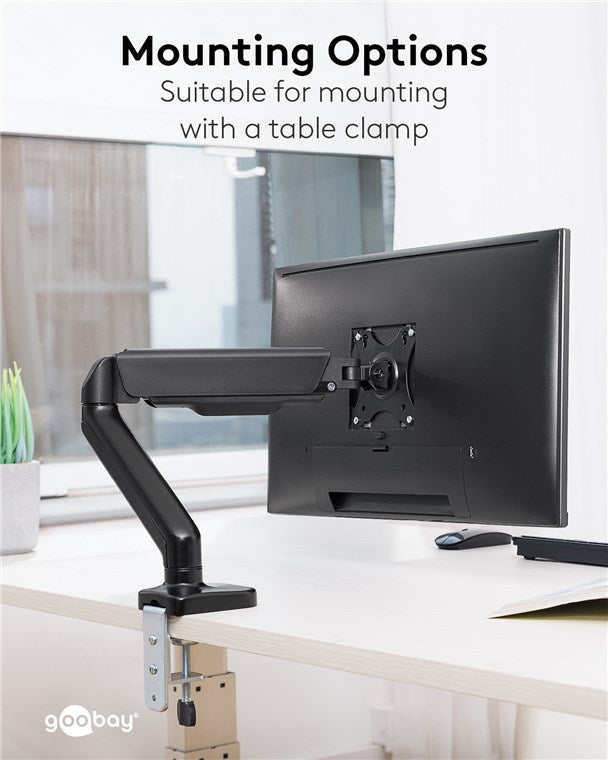 GOOBAY Single Monitor Mount with Gas Spring (17-32 Inch)
