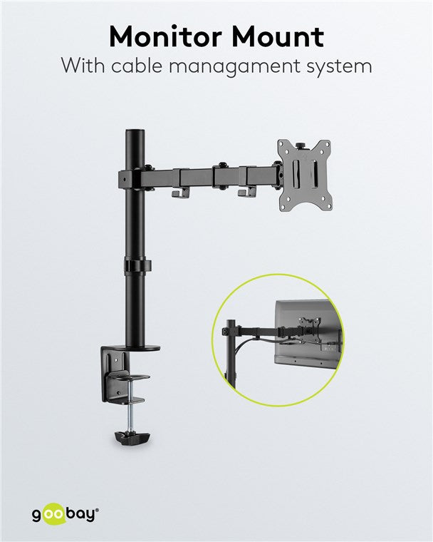 GOOBAY Monitor Mount Single Flex for Monitors between 17" and 32"