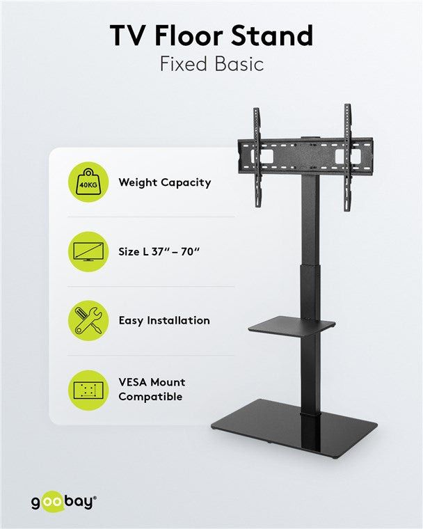 GOOBAY TV Floor Stand Basic L (37-70 Inch)
