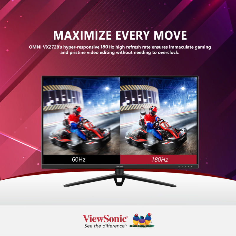 VIEWSONIC VX2728 27” 180Hz Fast IPS Gaming Monitor