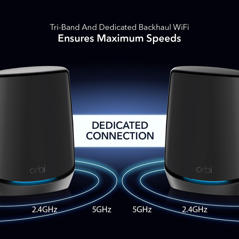 NETGEAR Orbi RBS860B AX6000 Tri-Band Add-On WiFi 6 Mesh Satellite