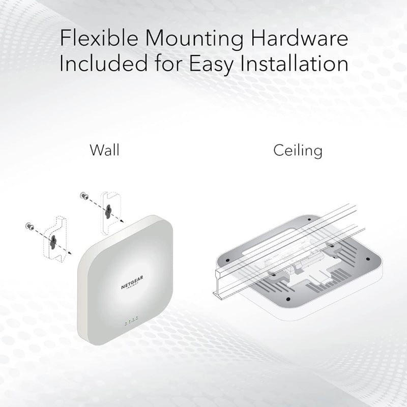 NETGEAR WAX620 Cloud Managed Wireless Access Point - WiFi 6 Dual-Band AX3600
