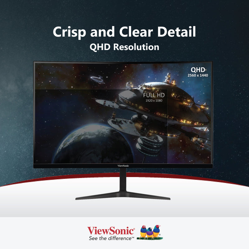 VIEWSONIC VX2718-2KPC-MHD 27” 165Hz QHD Gaming Monitor