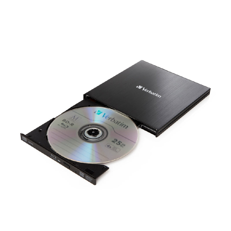 Verbatim External Slimline Mobile Blu-ray Writer USB3.0 SuperSpeed_ 43887