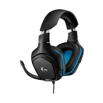 Logitech G431 Wired Gaming Headset, 7.1 Surround Sound, DTS Headphone:X 2.0, 50 mm Audio Drivers, USB and 3.5 mm Jack, Flip-to-Mute Mic, PC, Black