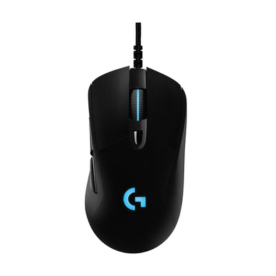 Logitech G403 HERO 25K Gaming Mouse, LIGHTSYNC RGB, Lightweight 87g+10g Optional, Braided Cable, 25,600 DPI, Rubber Side Grips