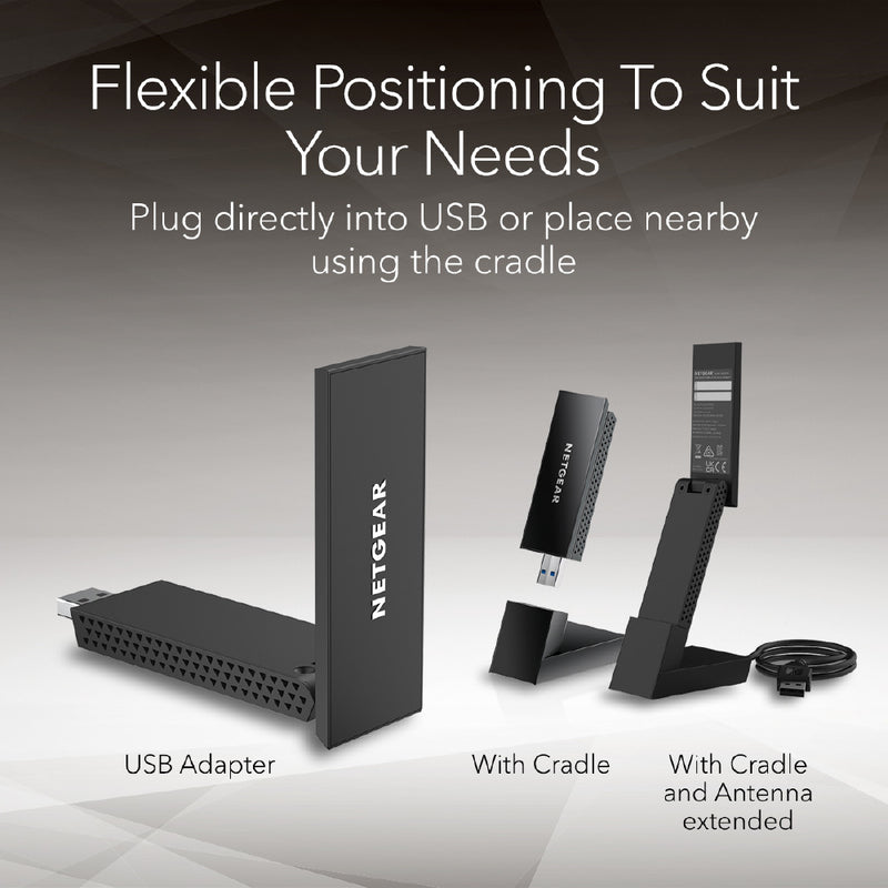 NETGEAR Nighthawk A8000 WiFi 6E USB 3.0 Adapter - AXE3000