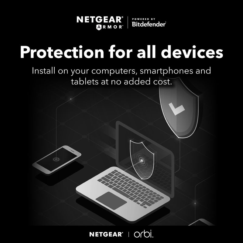 NETGEAR Orbi RBS860B AX6000 Tri-Band Add-On WiFi 6 Mesh Satellite