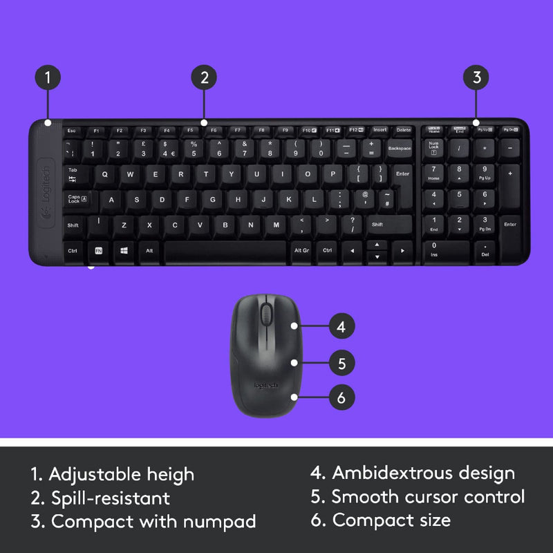 LOGITECH MK215 Wireless Keyboard and Mouse Combo