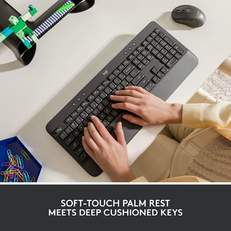 LOGITECH Signature K650 Comfort Full-Size Wireless Keyboard with Palm Rest