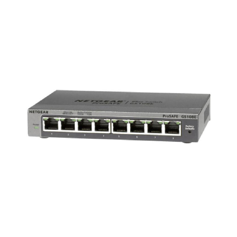 NETGEAR 8-Port Gigabit Unmanaged Plus Switch (GS108E)