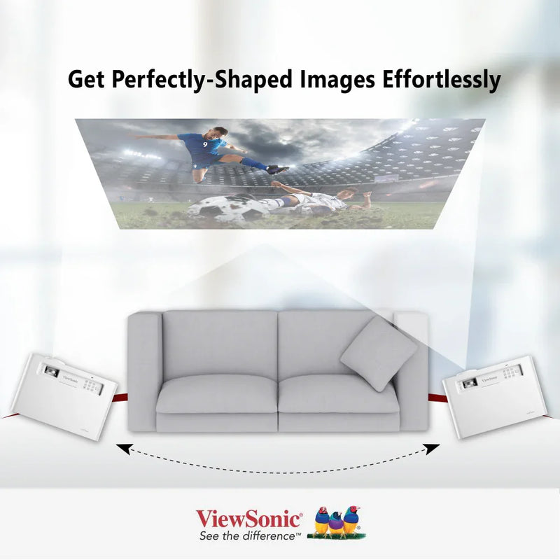 VIEWSONIC X2 3,100 LED Lumens Full HD Short Throw Smart LED Home Projector