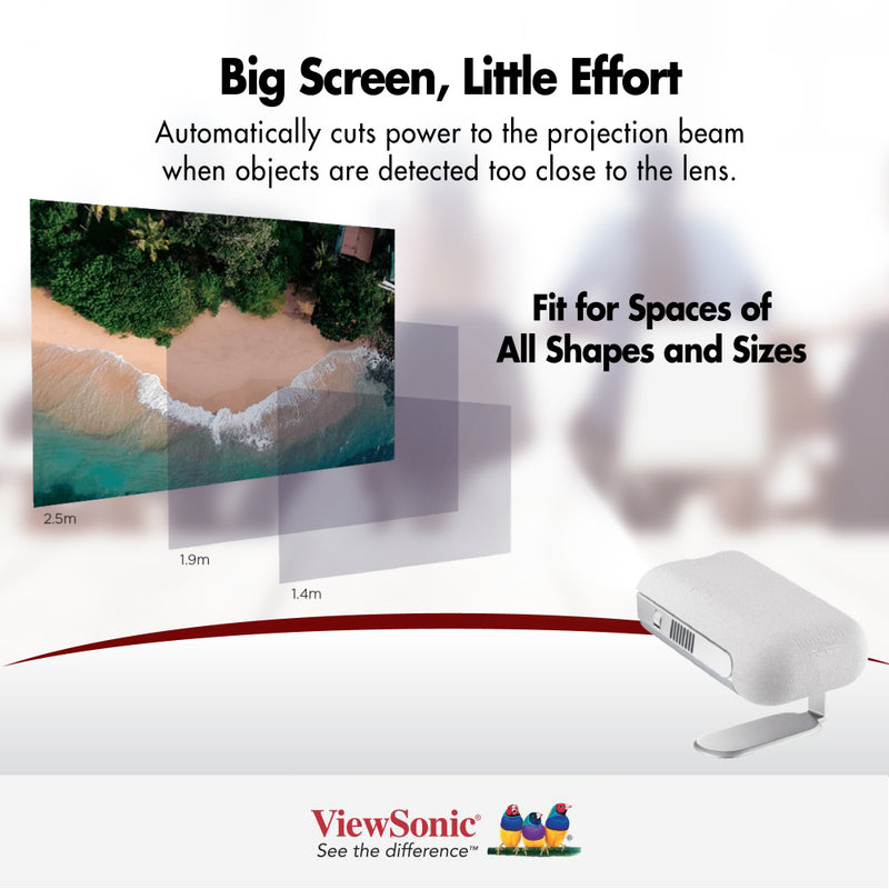 VIEWSONIC M1 Pro Smart LED Portable Projector with Harman Kardon® Speakers
